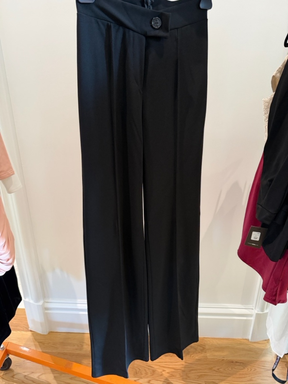 Fashion Nova Black High-Rise Wide-Leg Trousers